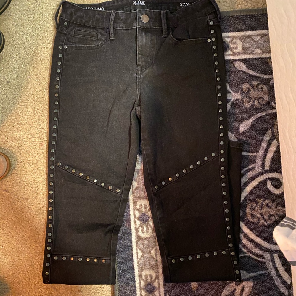 Studded skinny jeggings